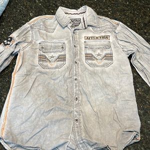 Men’s Affliction Button Down Shirt